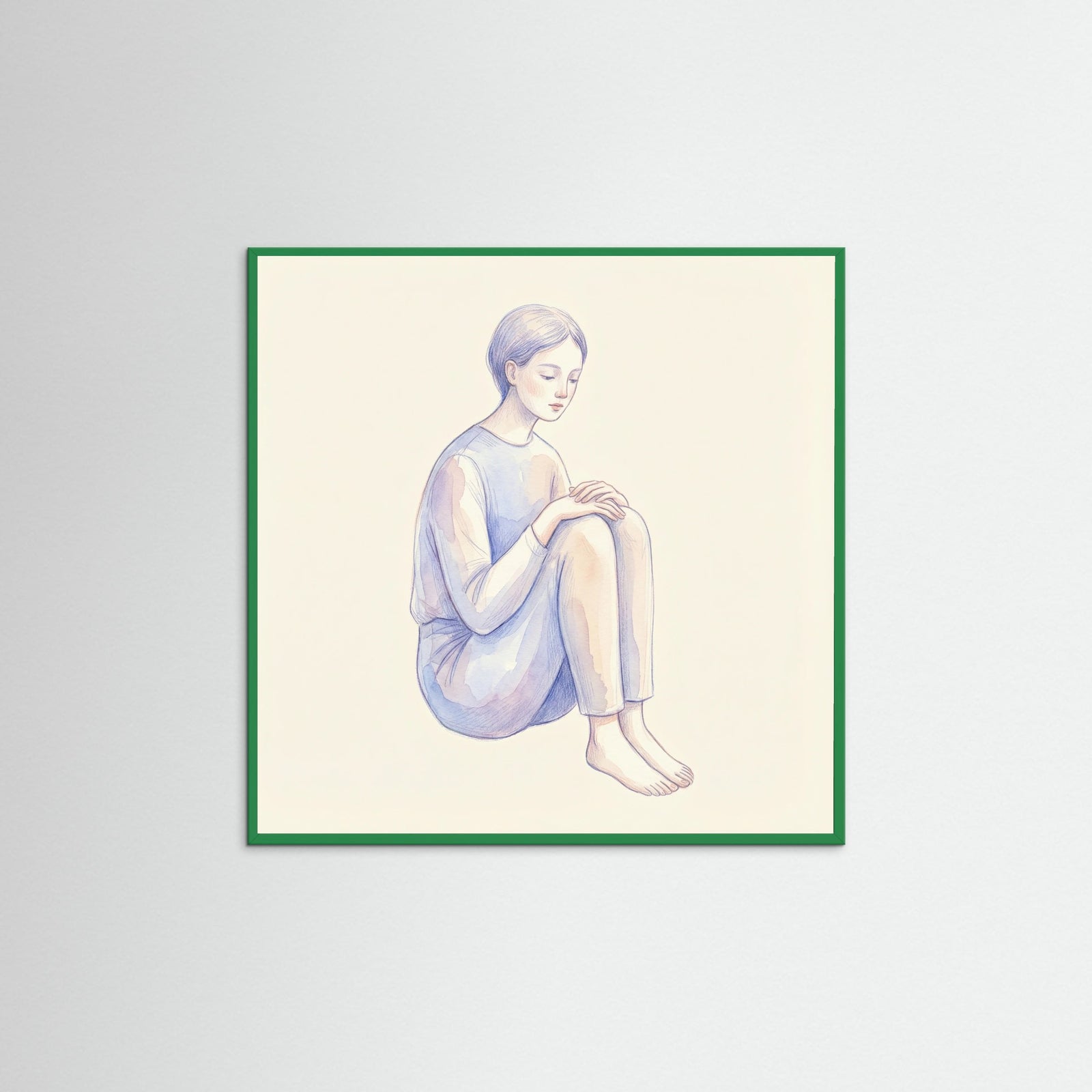 Green Wood Square Quiet Gaze