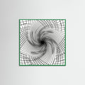 Green Wood Square Rhythmic Grids