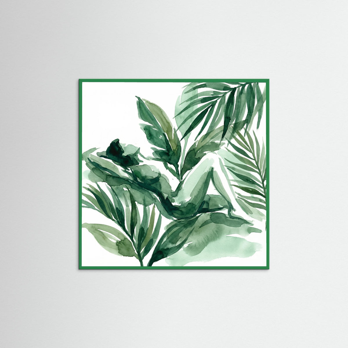 Green Wood Square Seated Serenity