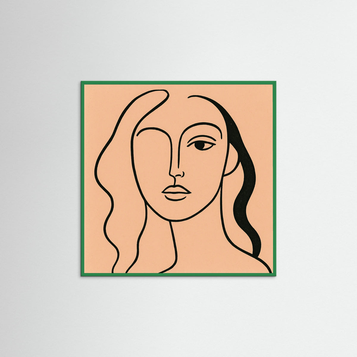 Green Wood Square Silent Expression