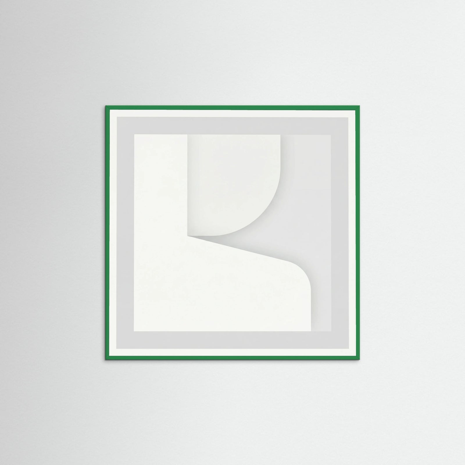 Green Wood Square Soft Abstraction