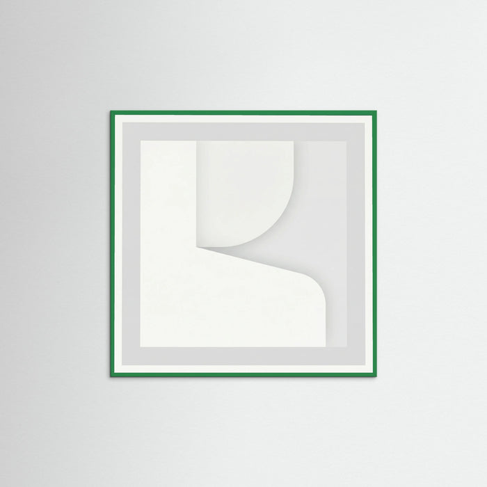 Green Wood Square Soft Abstraction