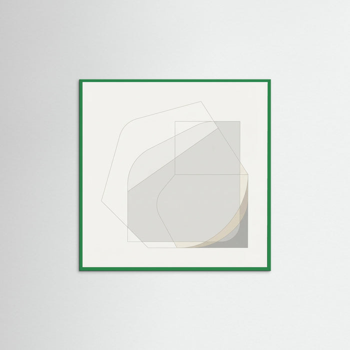 Green Wood Square Soft Geometry