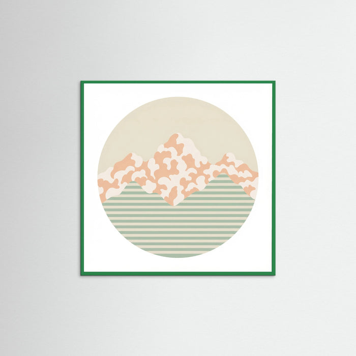 Green Wood Square Soft Patterns
