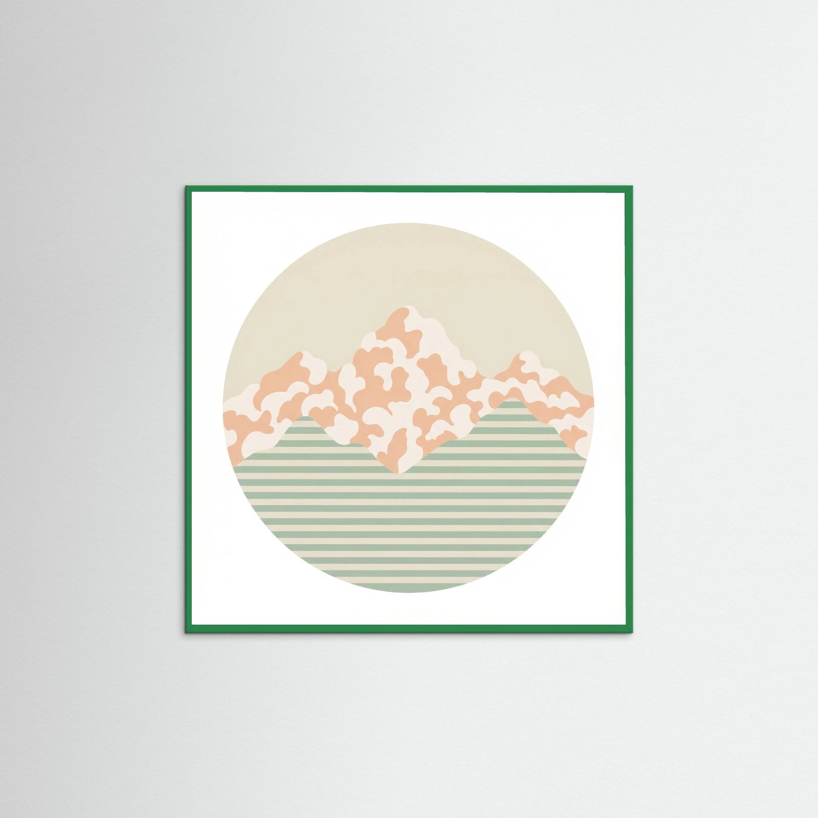 Green Wood Square Soft Patterns