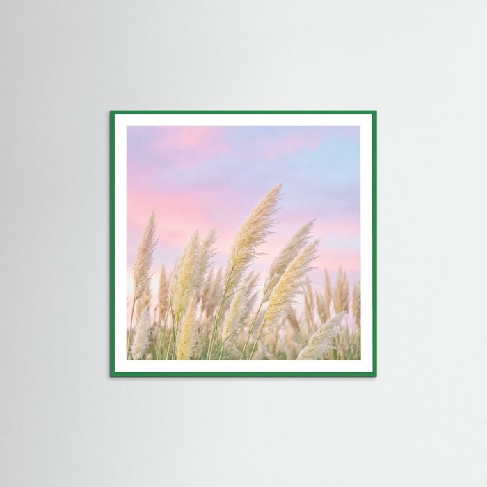 Green Wood Square Tropical Twilight