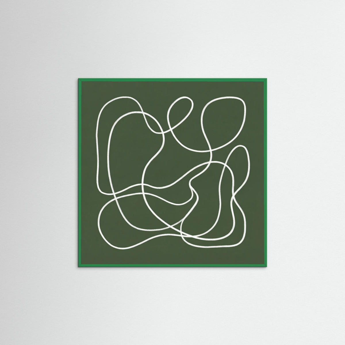 Green Wood Square Verdant Gesture