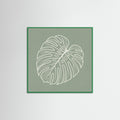 Green Wood Square Verdant Outline