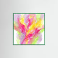 Green Wood Square Vibrant Luminosity