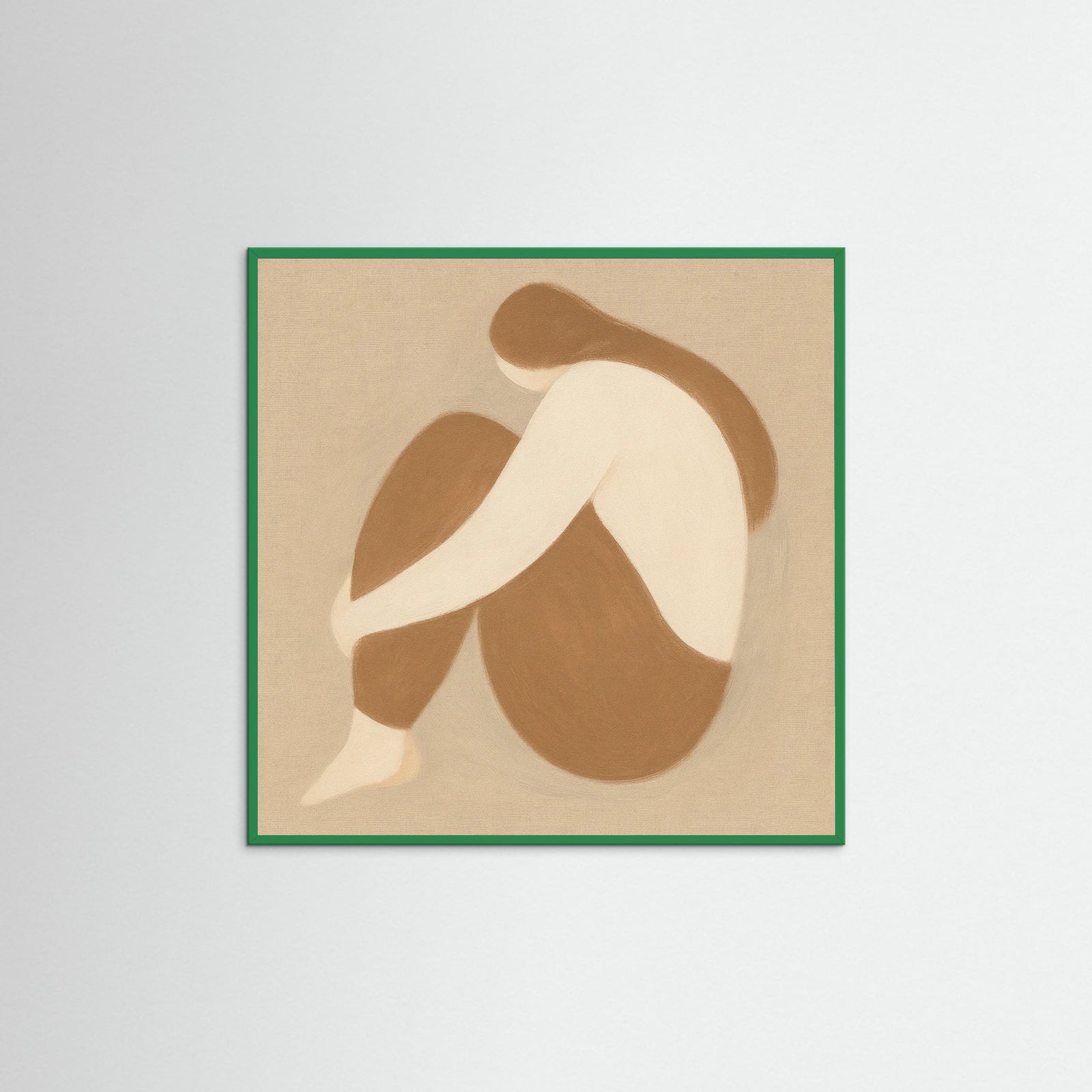 Green Wood Square Warm Shape