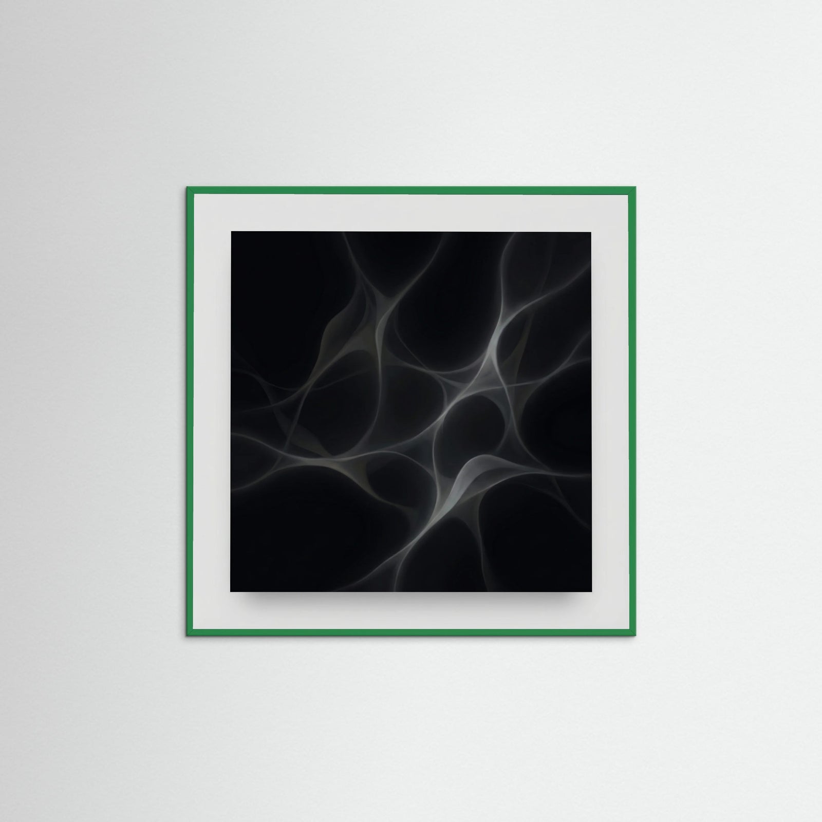 Green Wood Square Whispering Forms