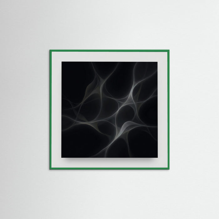 Green Wood Square Whispering Forms