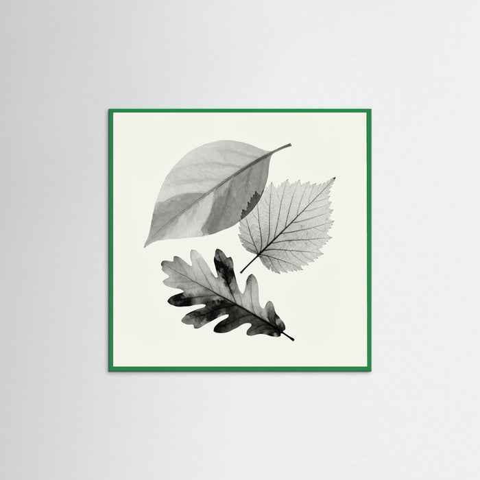 Green Wood Square Whispering Petals