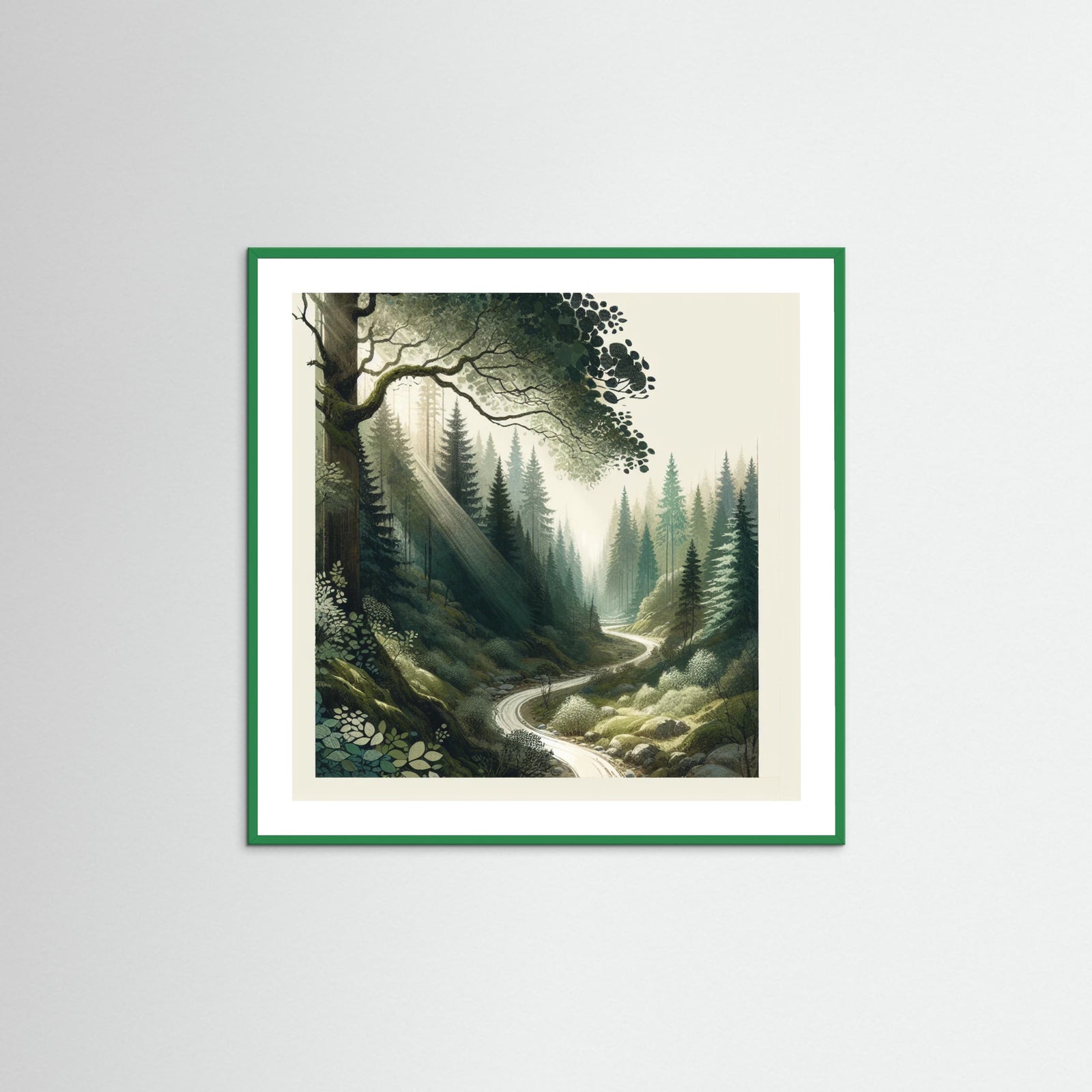 Green Wood Square Wilderness Path