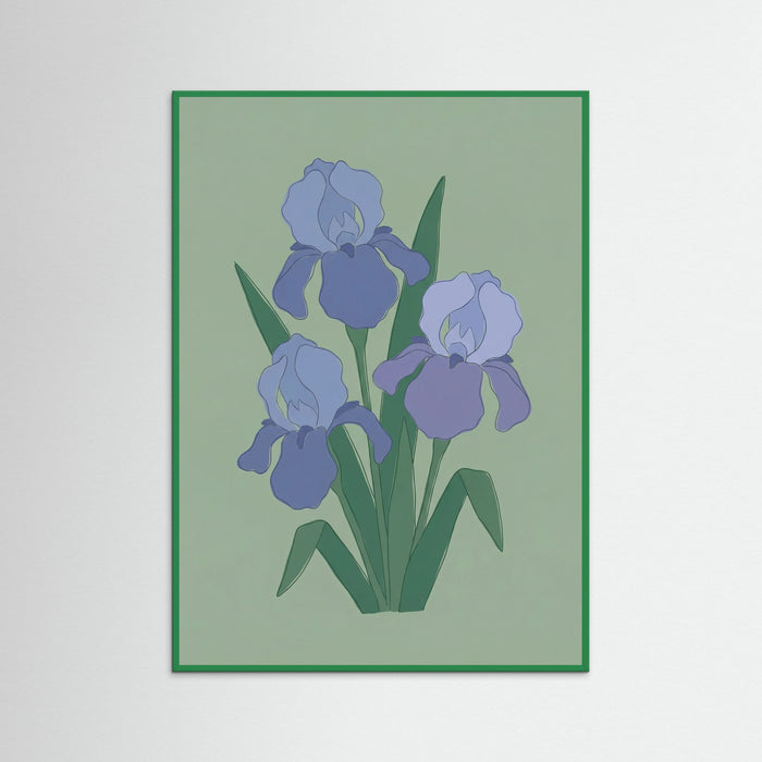 Green Wood Still Life Lilies