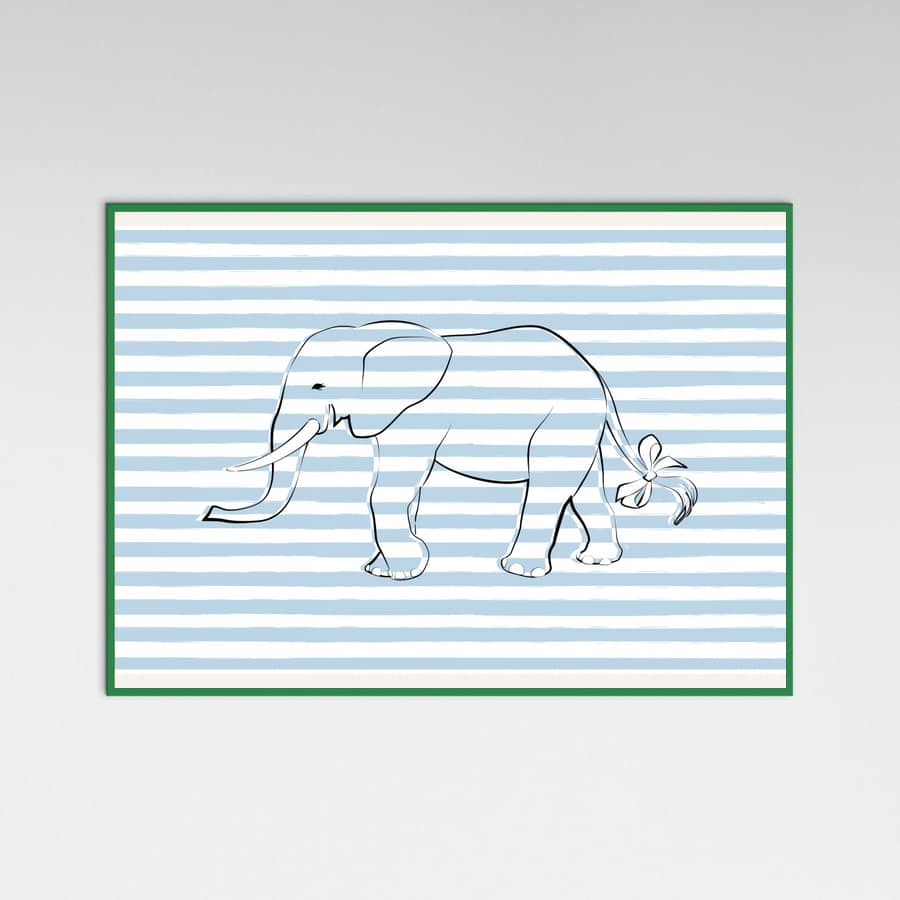 Poster Stripe Elephant – poster e stampa artistica