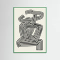 Stripe Woman Portrait Poster – poster and art print