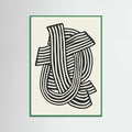 Poster Striped Abstract In Black – poster e stampa artistica