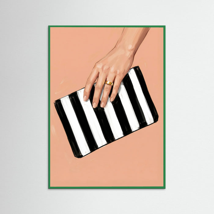 Green Wood Striped Chic