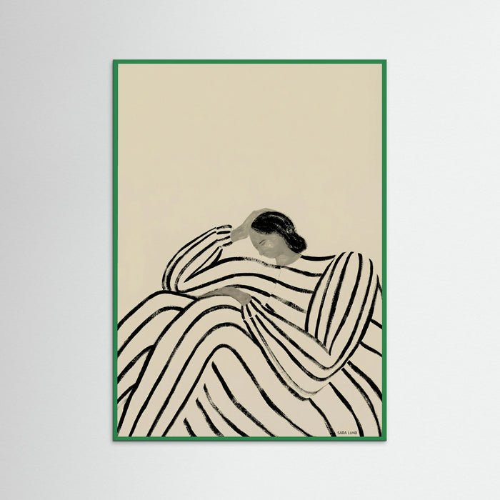 Green Wood Striped Contemplation