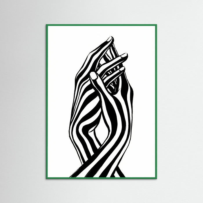 Green Wood Striped Form