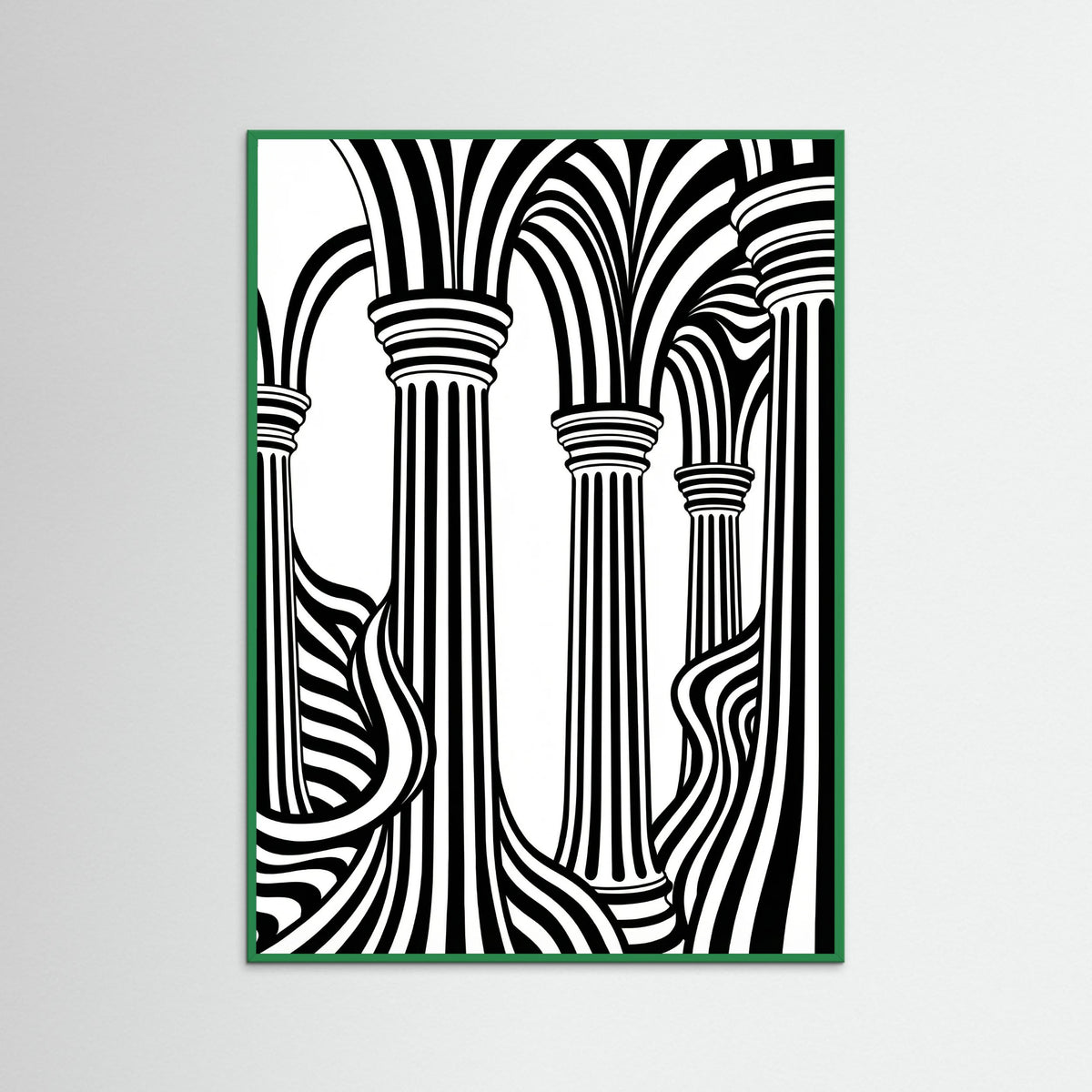 Green Wood Striped Grace