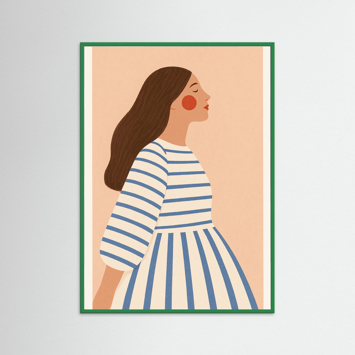 Green Wood Striped Reverie