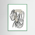 Green Wood Striped Serenity Black