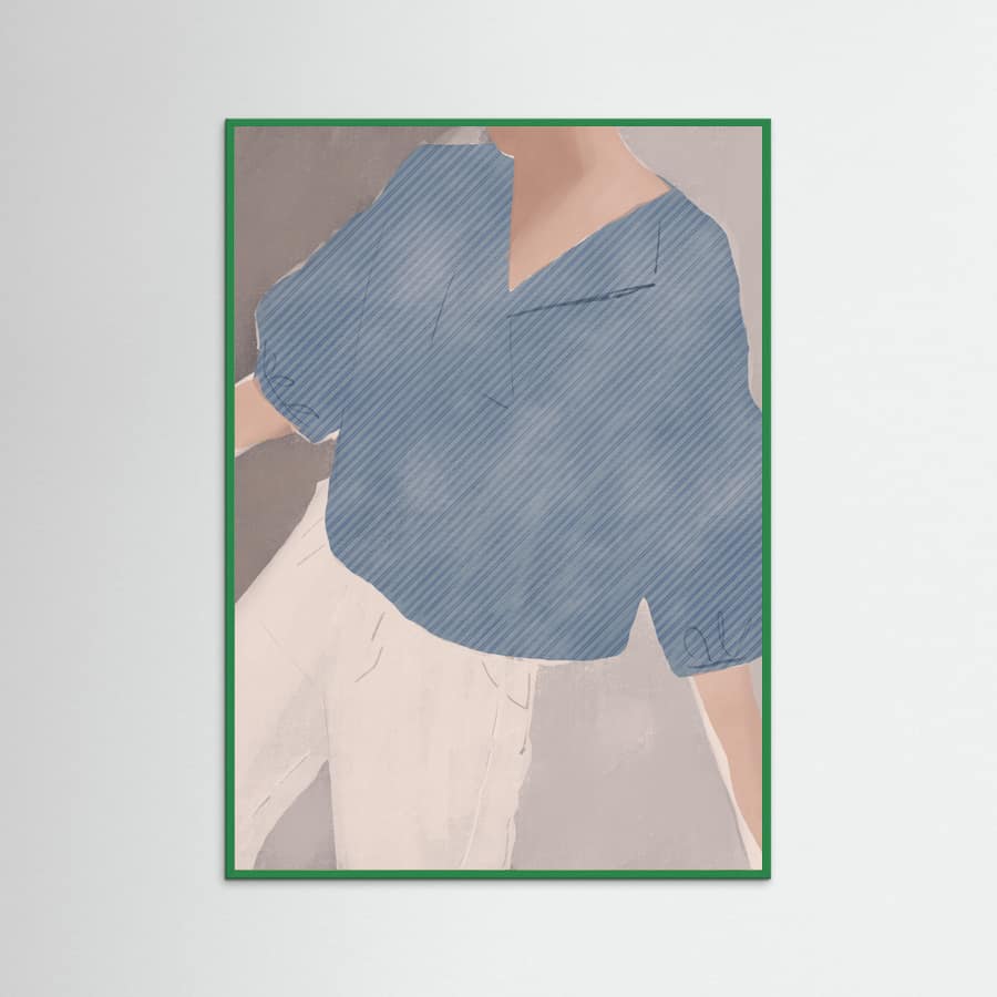 Póster Striped Shirt Wanderer – póster e impresión artística