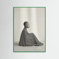 Green Wood Striped Silhouette