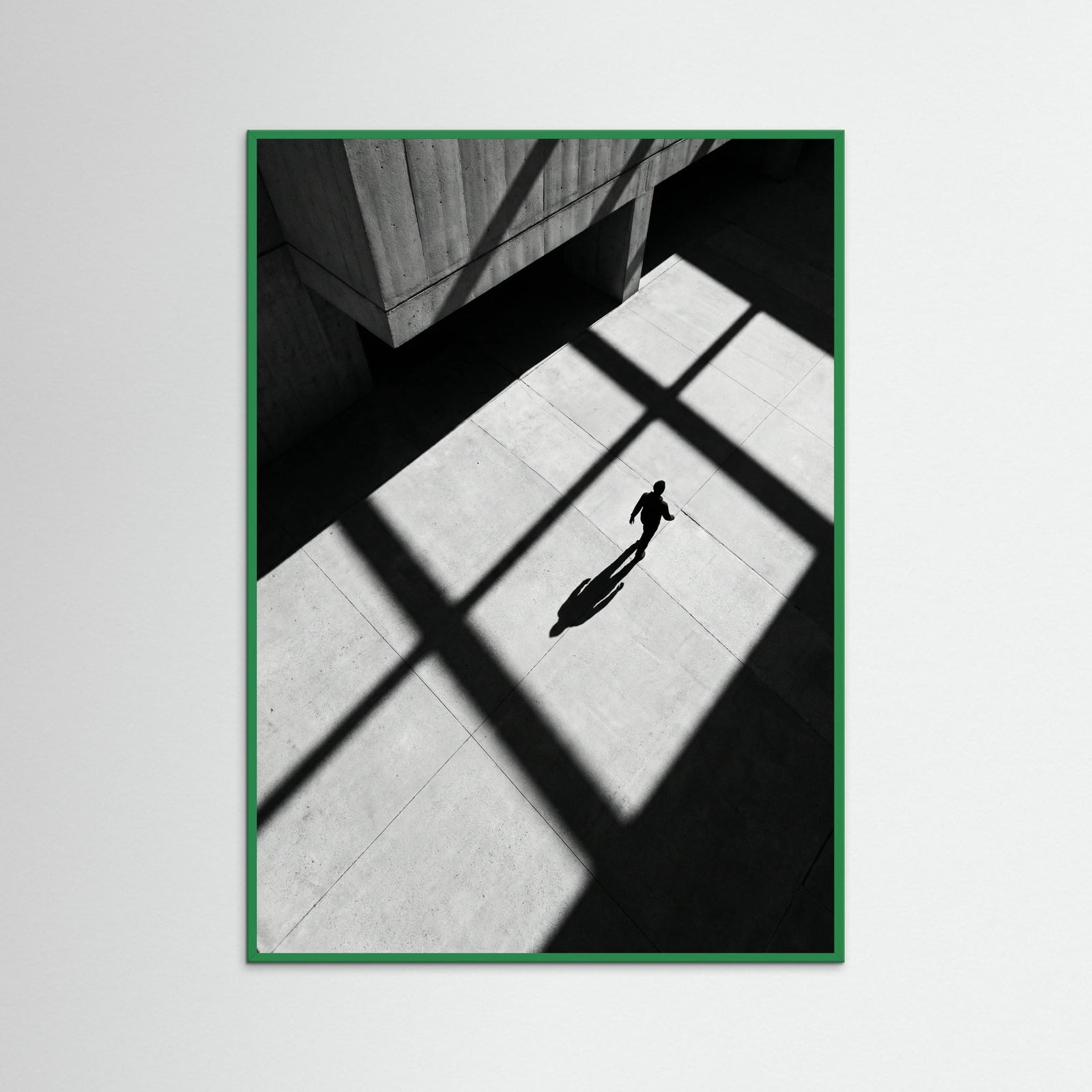 Green Wood Stripes and Shadow