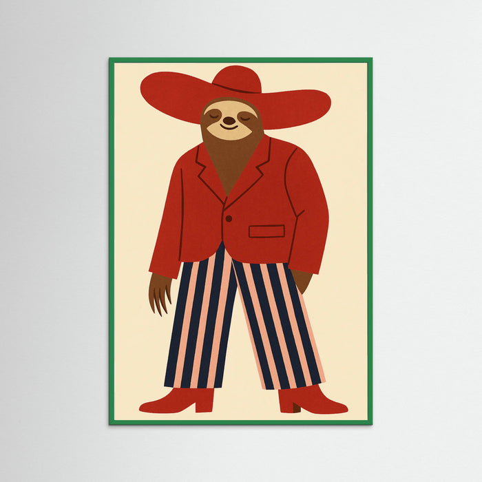 Green Wood Stylish Sloth