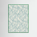 Green Wood Stylized Ocean Pattern