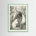 Green Wood Submerged Moomin Home