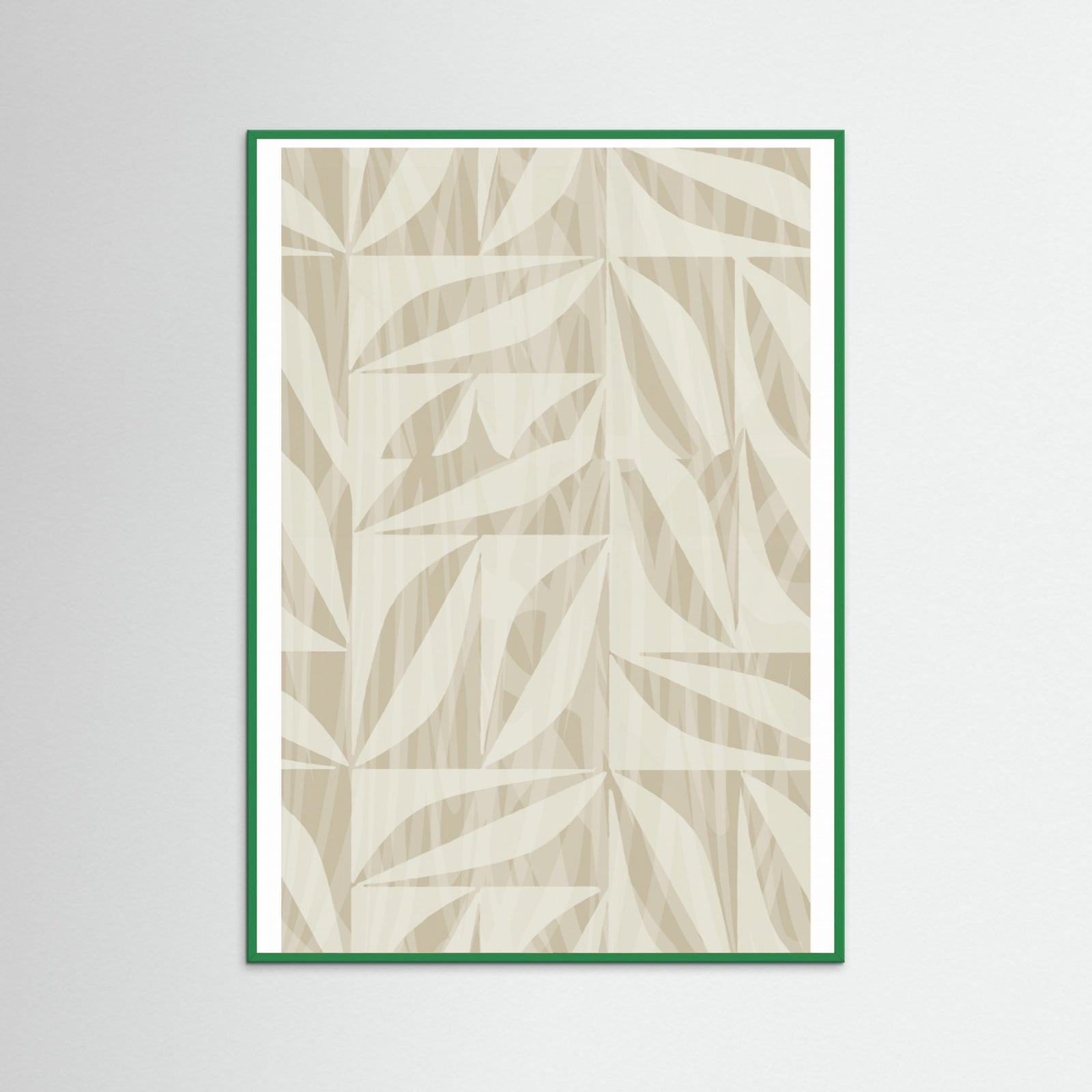 Green Wood Subtle Botanical Pattern 2 Poster