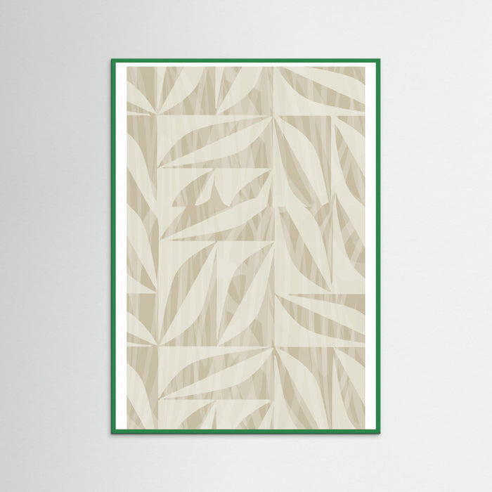 Green Wood Subtle Botanical Pattern 2 Poster