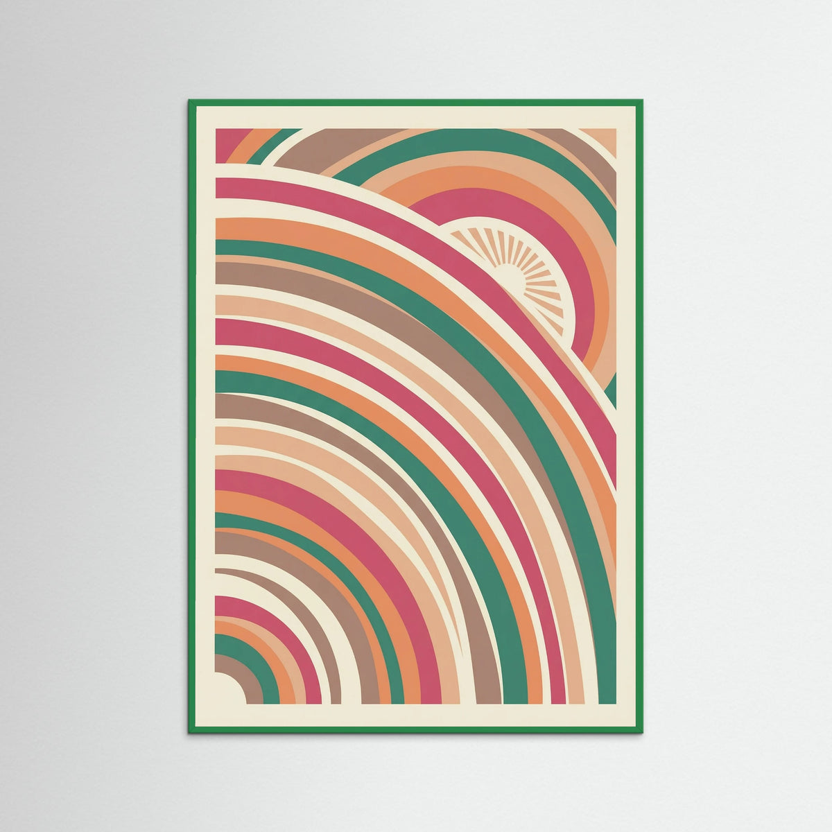 Green Wood Sun Light Swirl