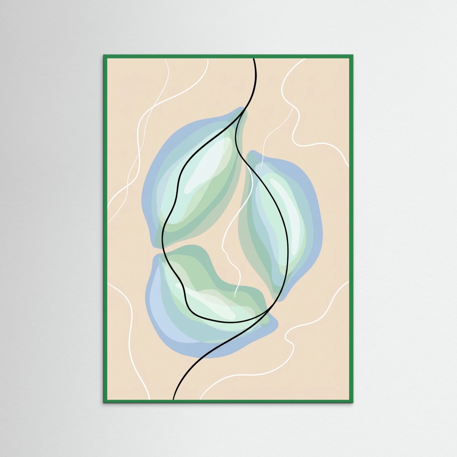 Green Wood Sunlit Bloom