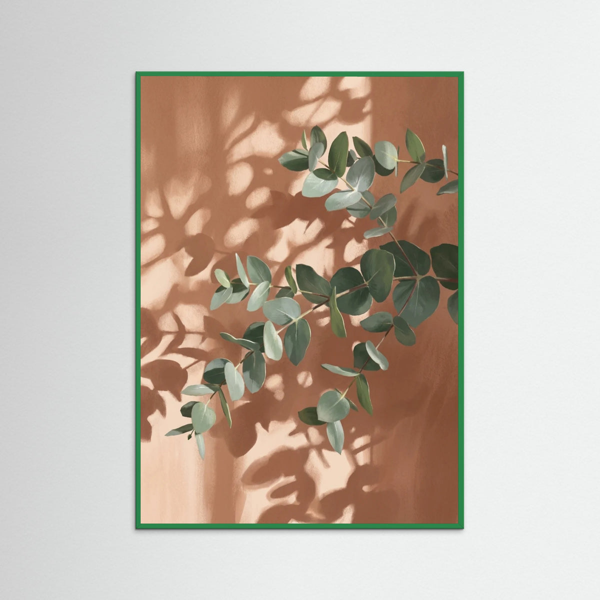 Green Wood Sunlit Fronds