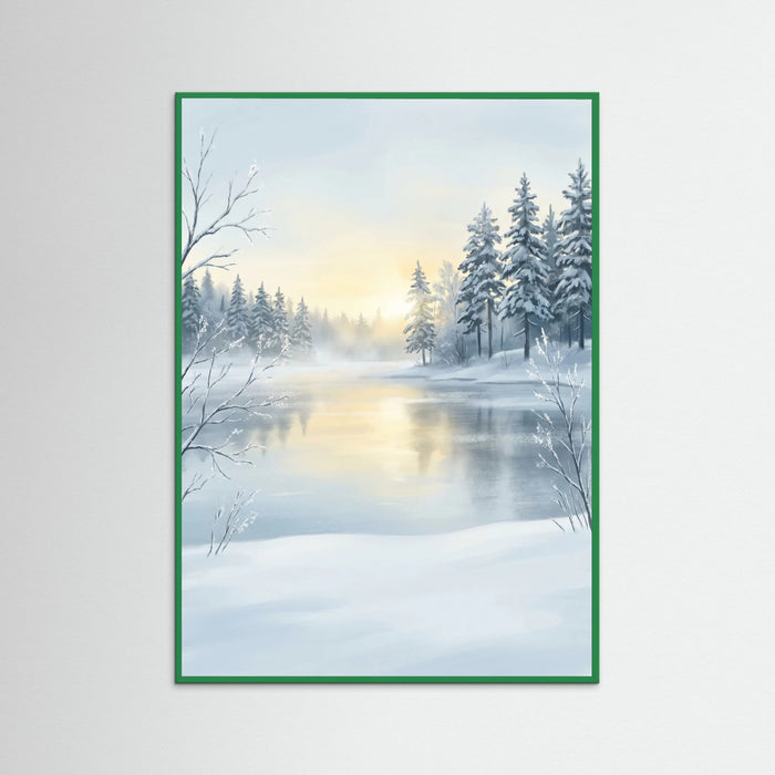 Green Wood Sunlit Serenity