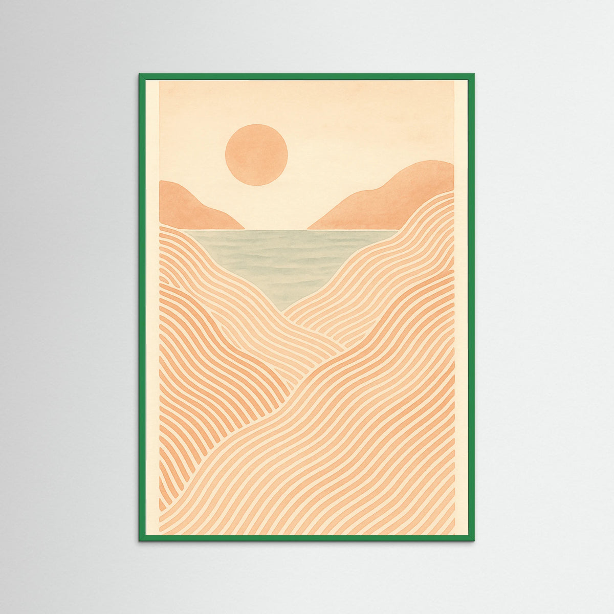 Green Wood Sunlit Stroll