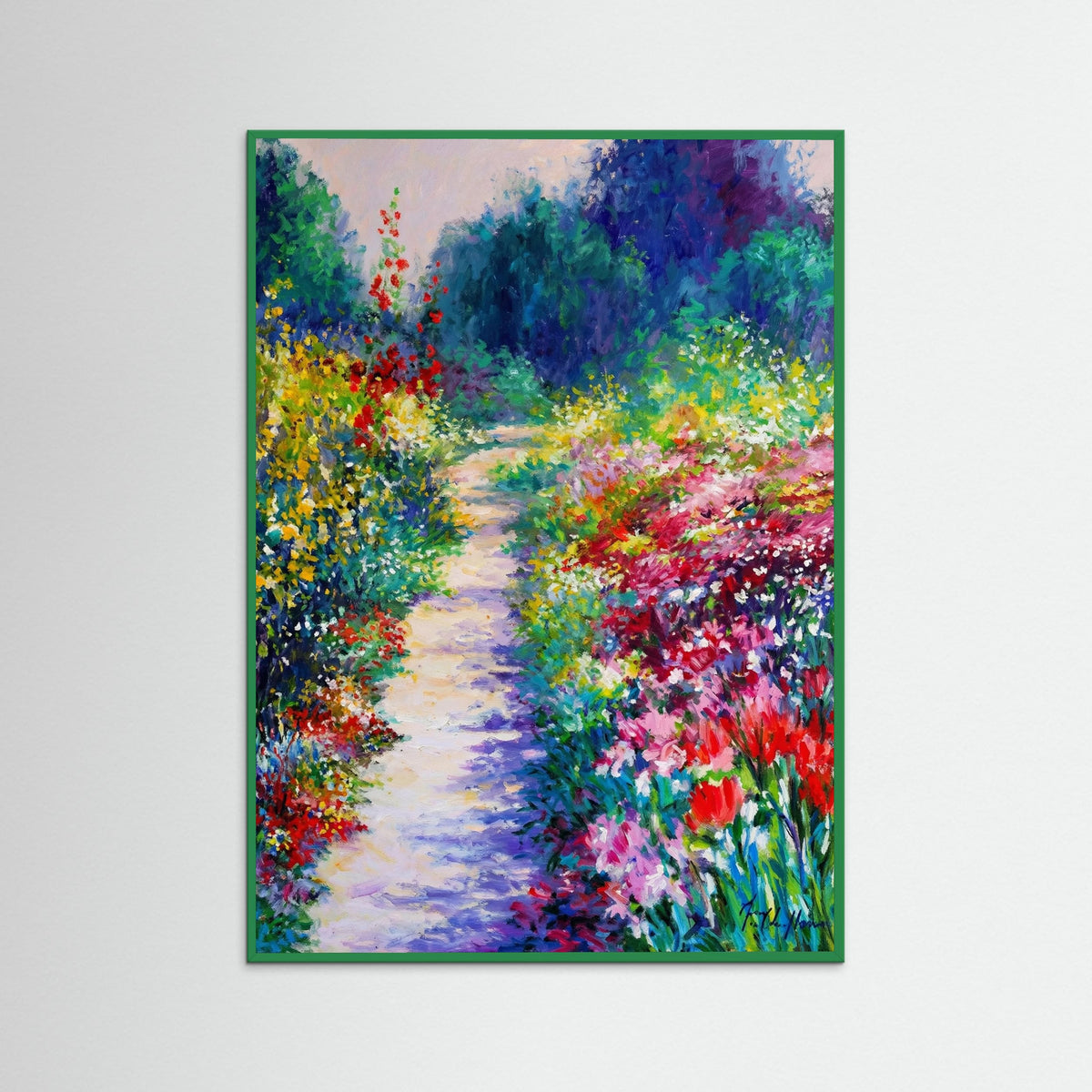 Green Wood Sunny Garden Path