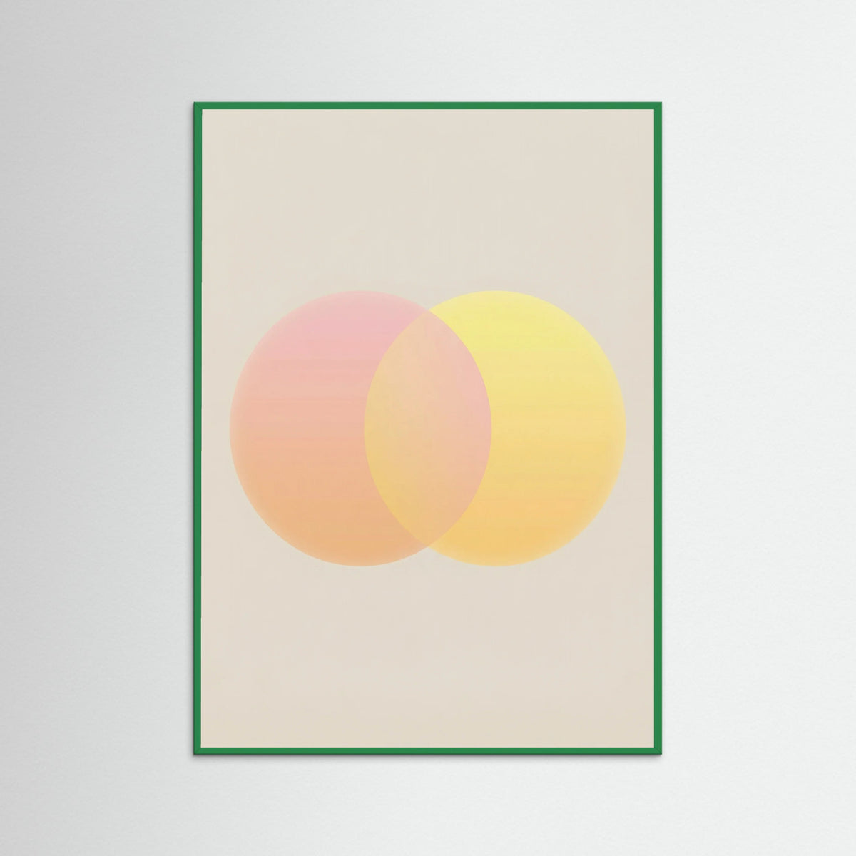 Green Wood Sunset Gradient Orb