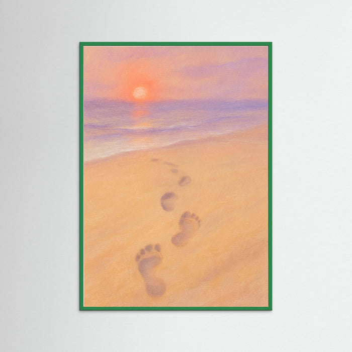 Green Wood Sunset Promenade