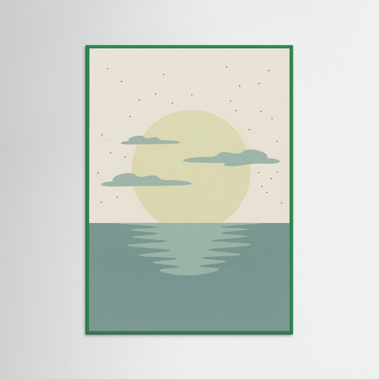 Green Wood Sunset Reverie
