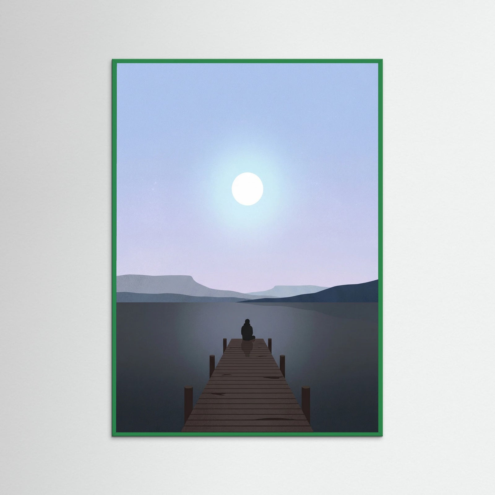 Green Wood Sunset Solace