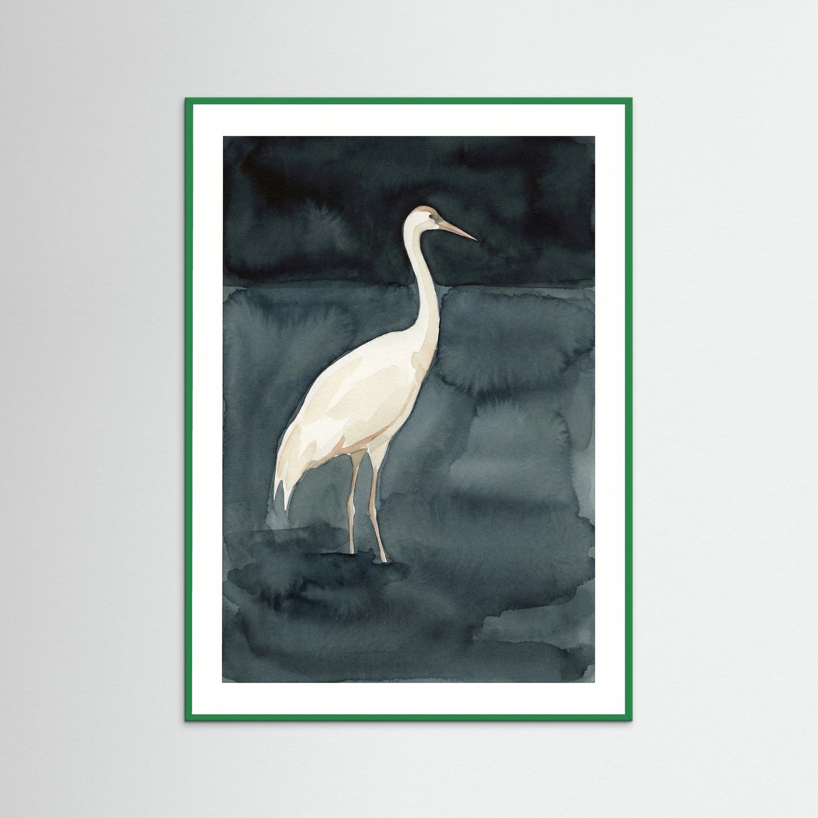 Green Wood Swan Embrace