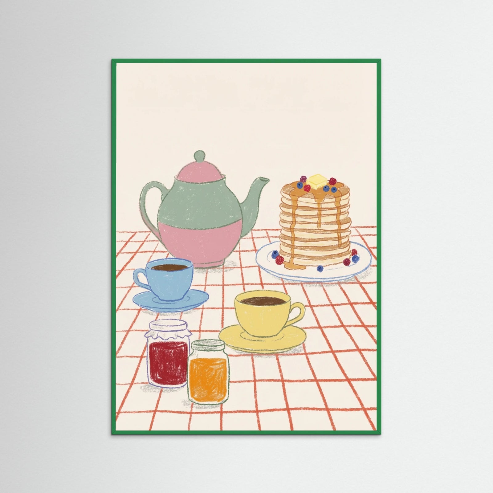 Green Wood Tabletop Charms