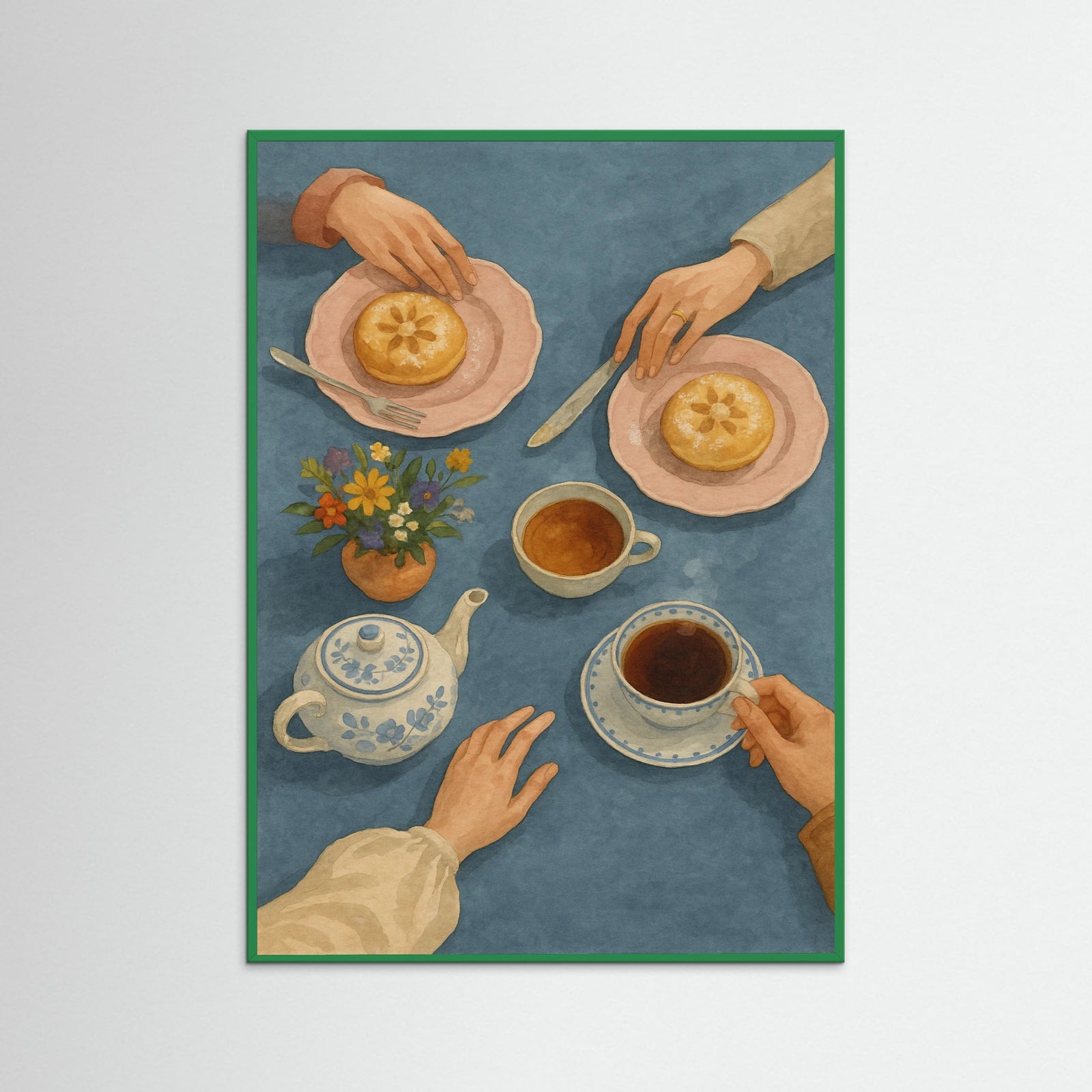 Green Wood Tea Time Arrangement 3
