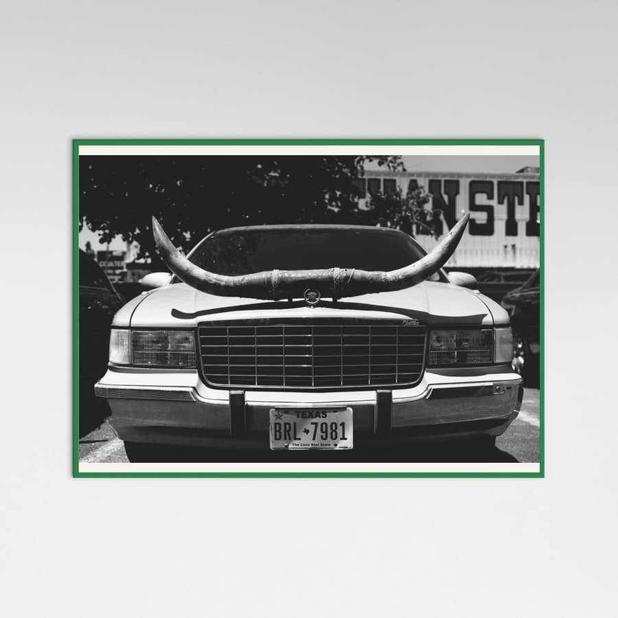 Green Wood Texas Ride Poster